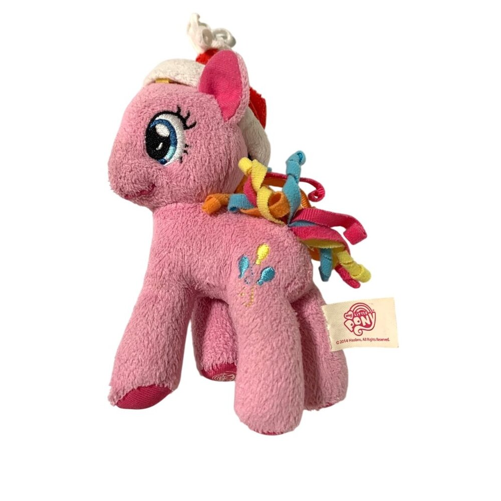 My Little Pony Pink Pinkie Pie Plush with Santa hat Stuffed Animal Doll Toy Ball